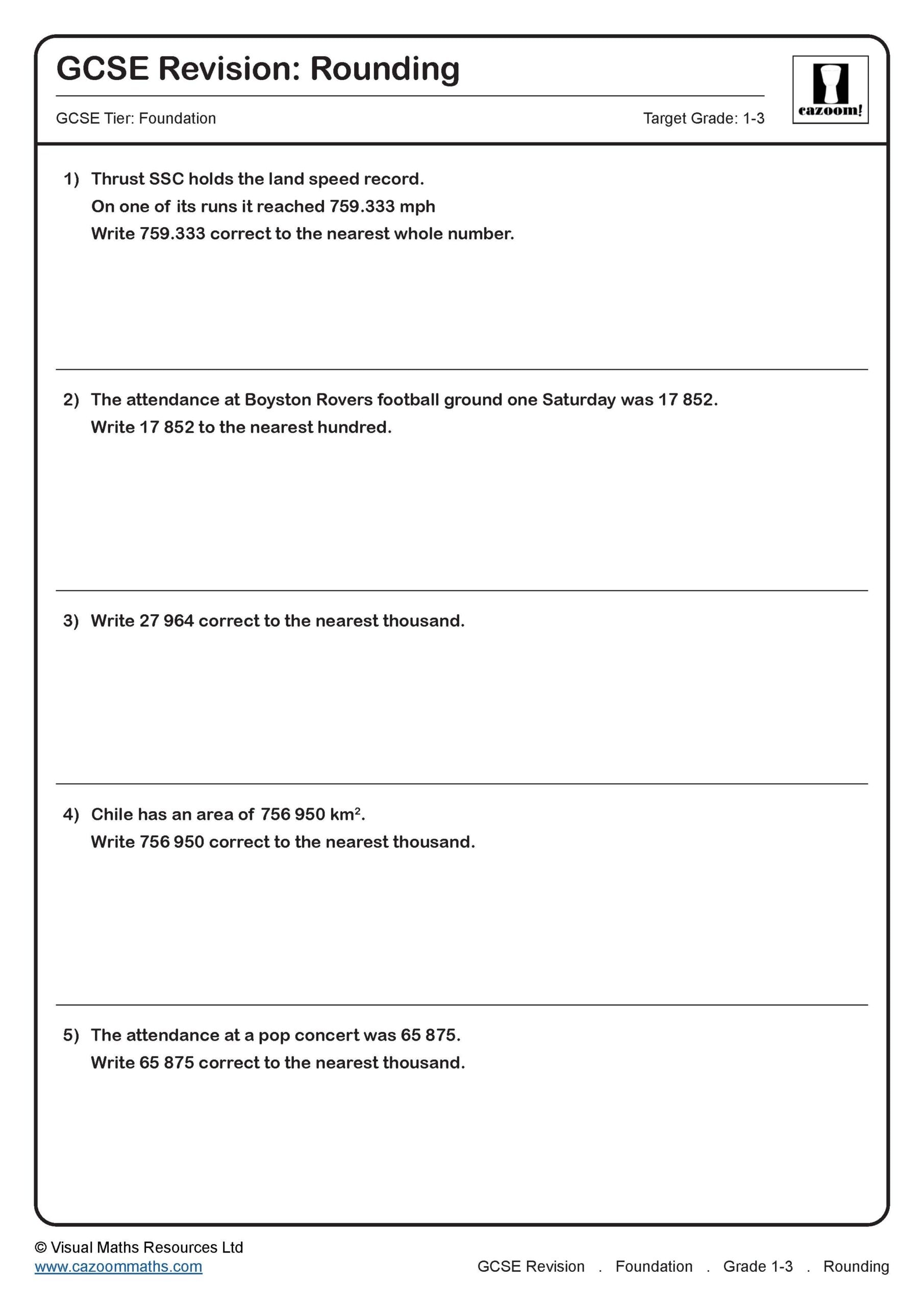 Preview of Rounding