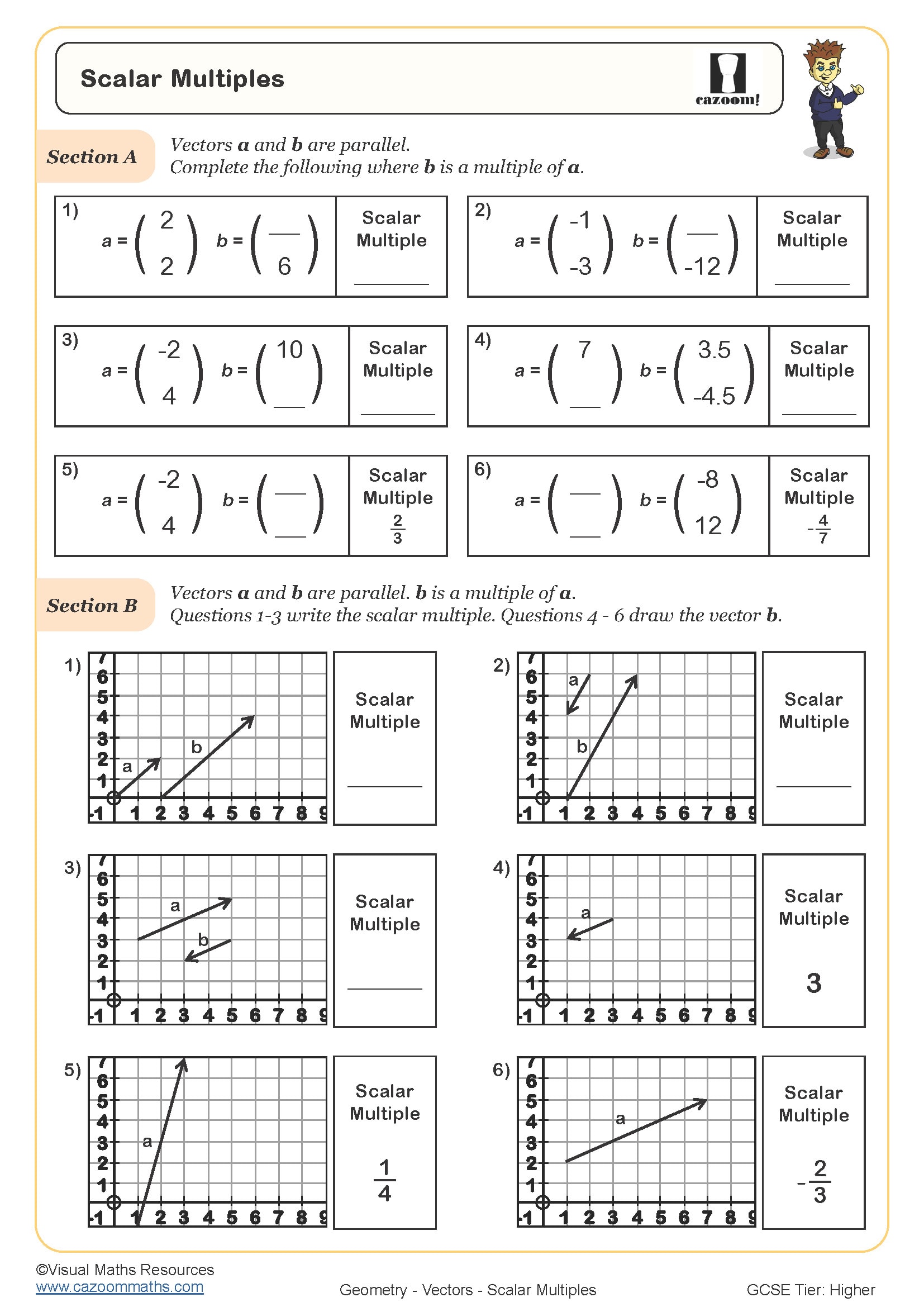 Preview of Scalar Multiples