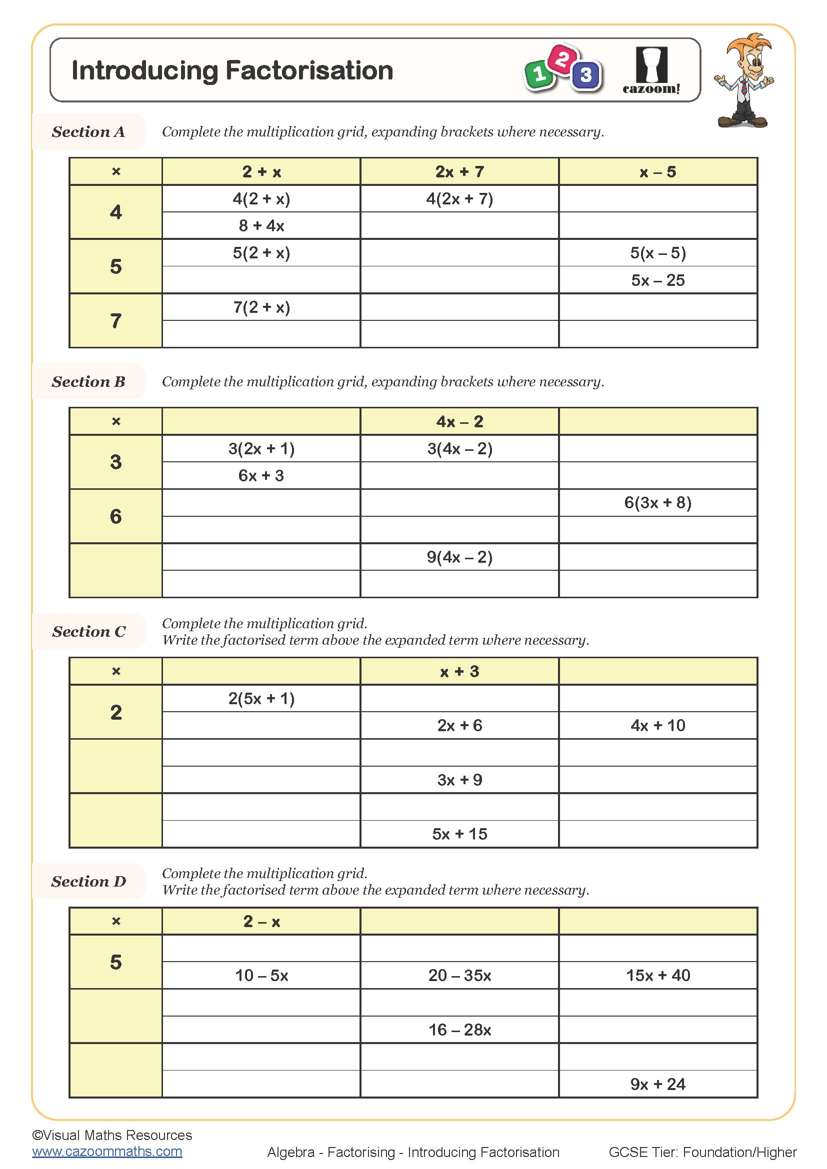 Preview of Introducing Factorisation