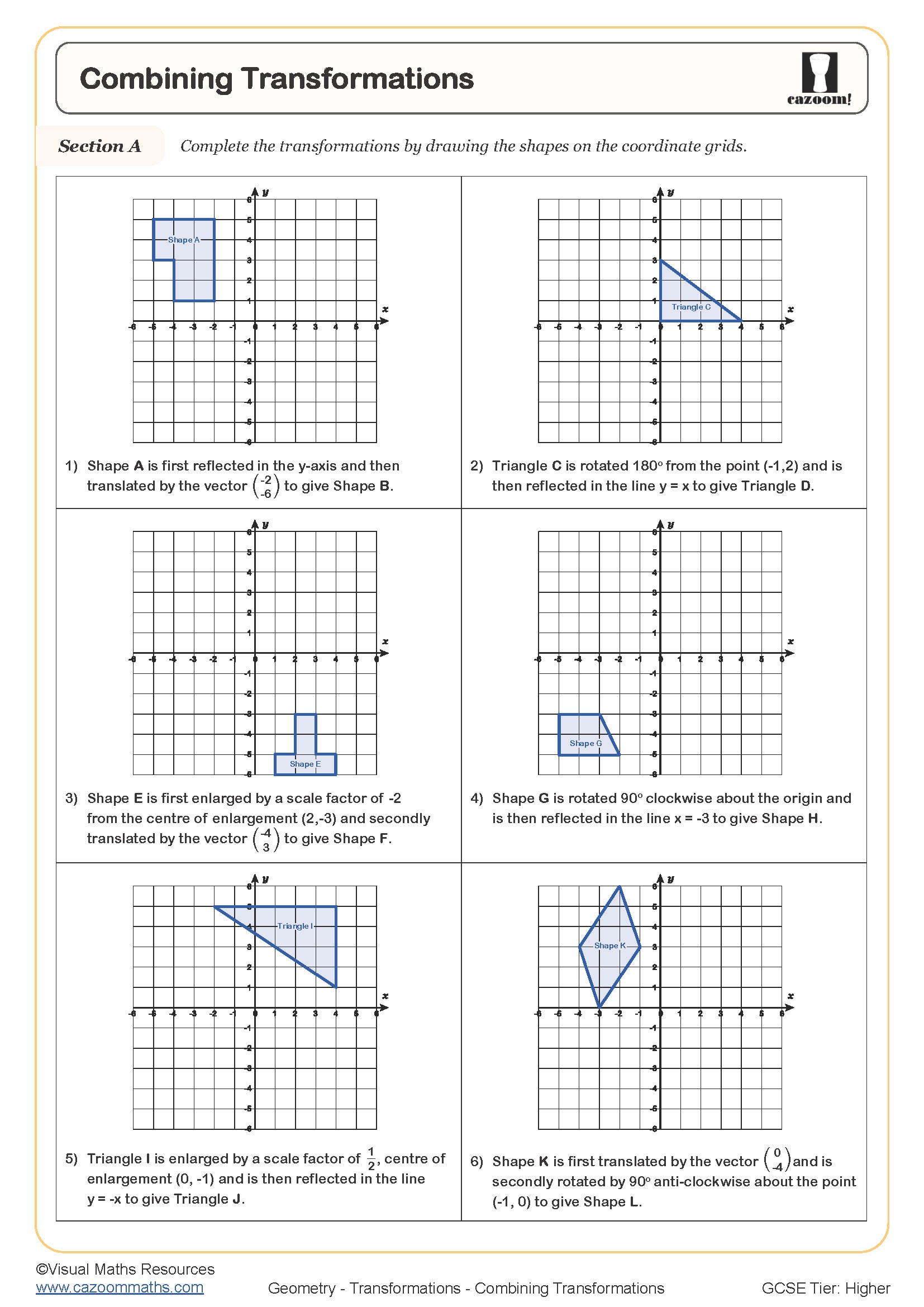 Preview of Combining Transformations