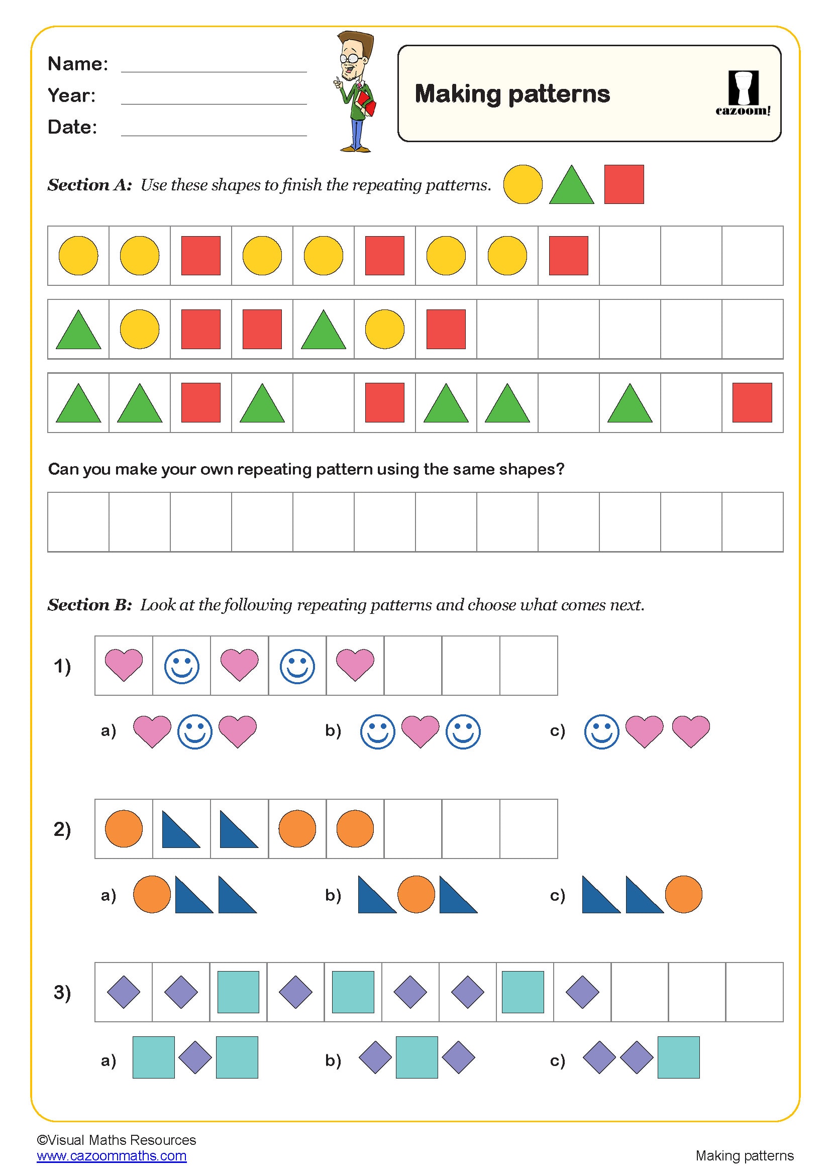 Preview of Making Patterns