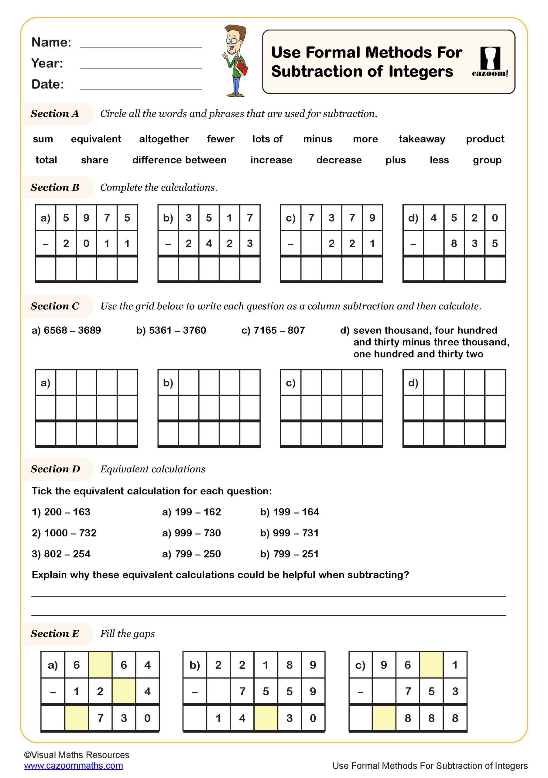 Preview of Use Formal Methods For Subtraction of Integers
