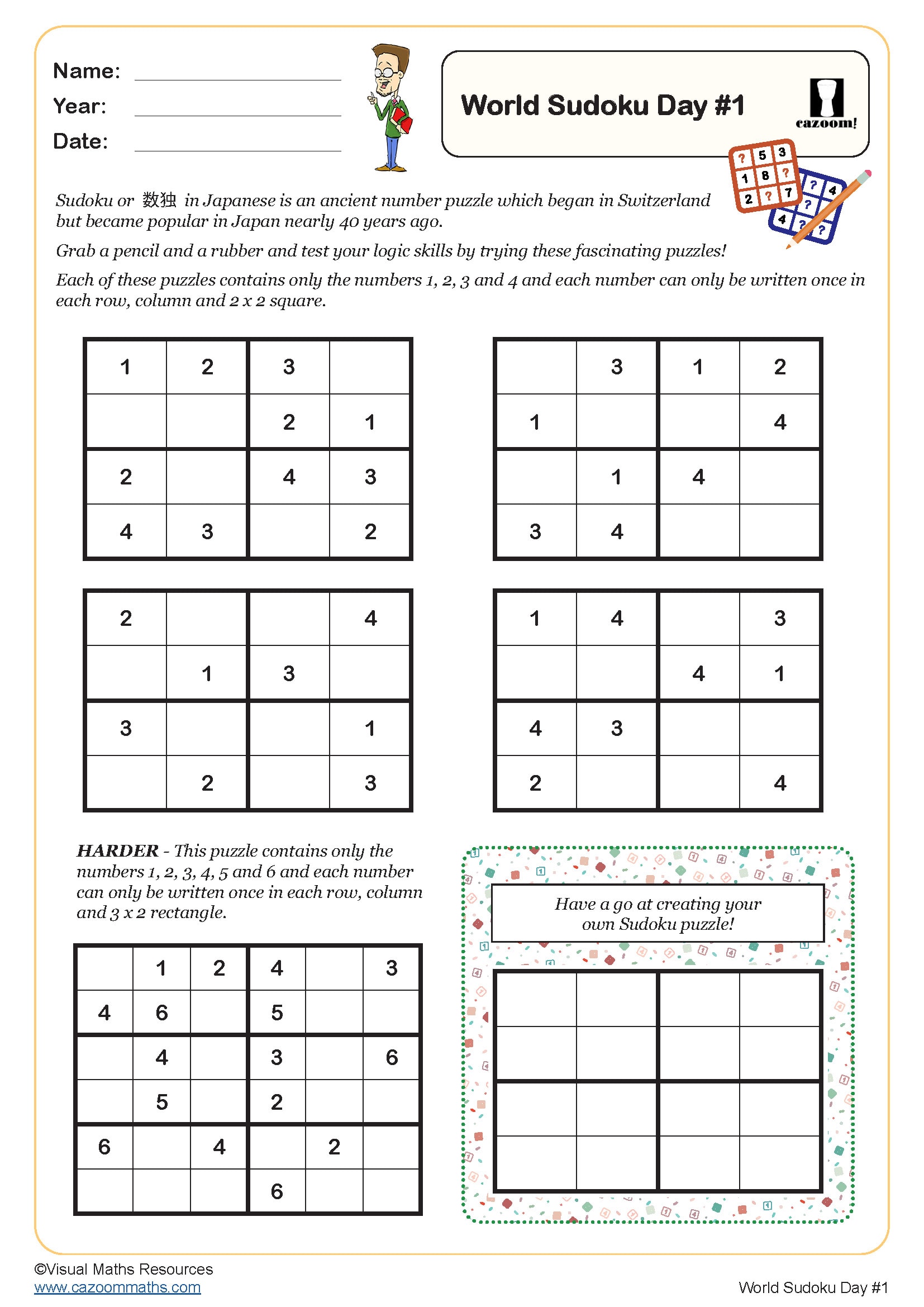 Preview of World Sudoku Day - #1