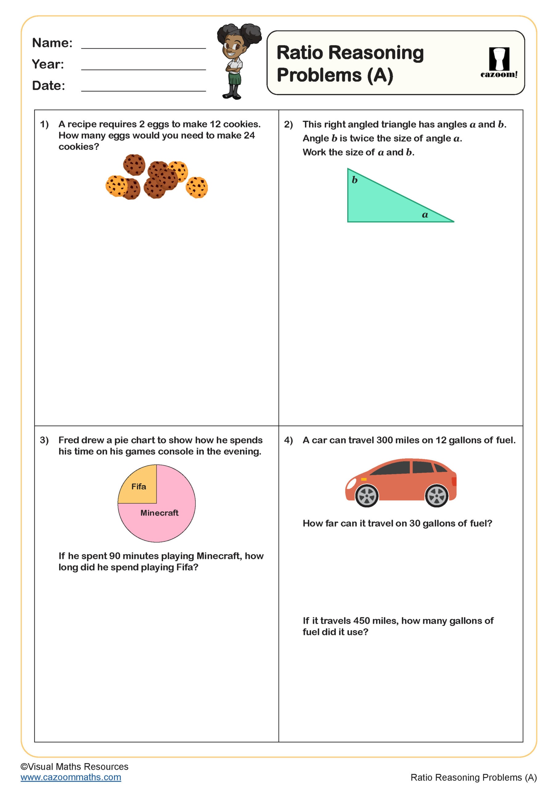 Preview of Ratio Reasoning Problems (A)