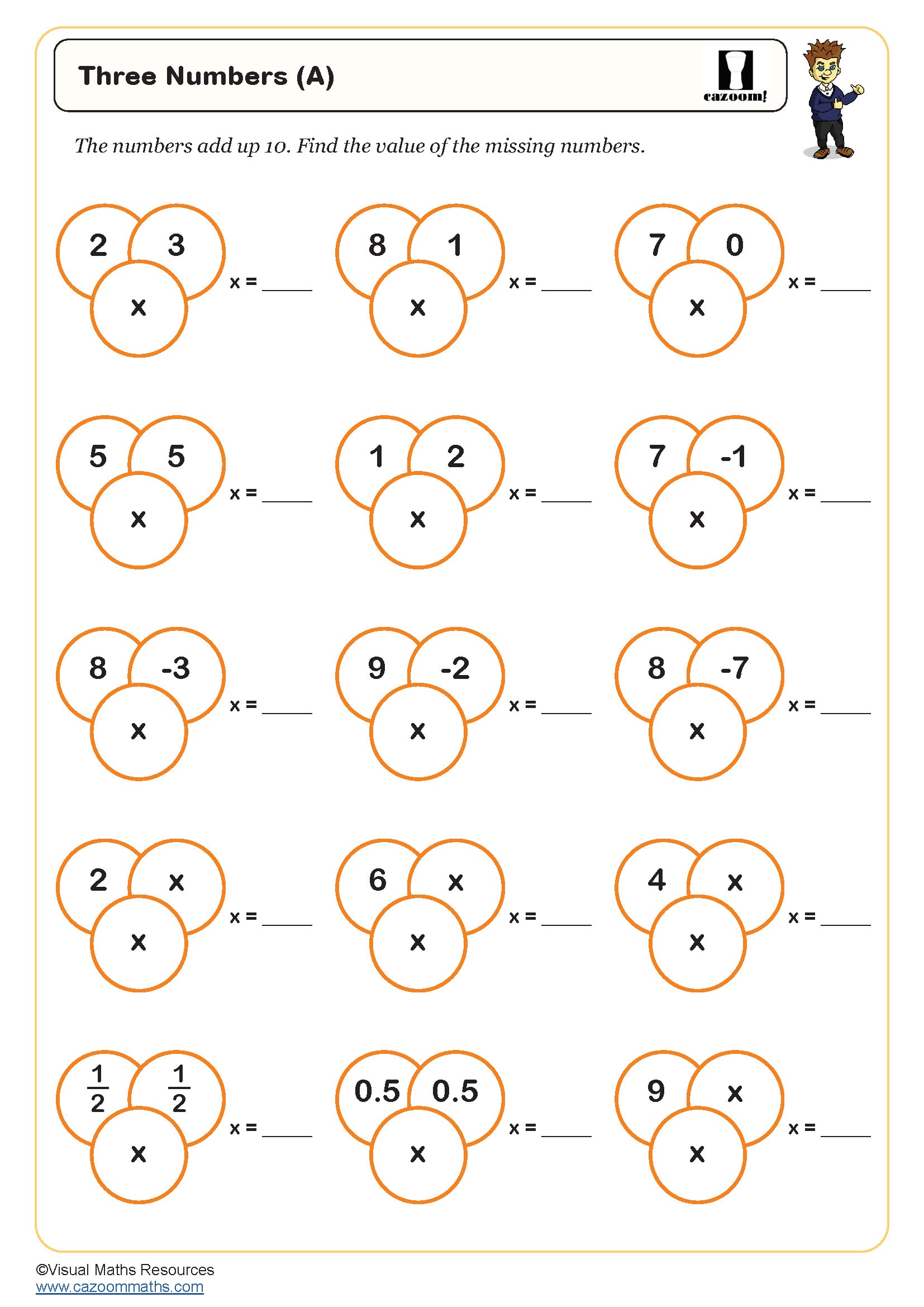 Preview of Three Numbers (A)