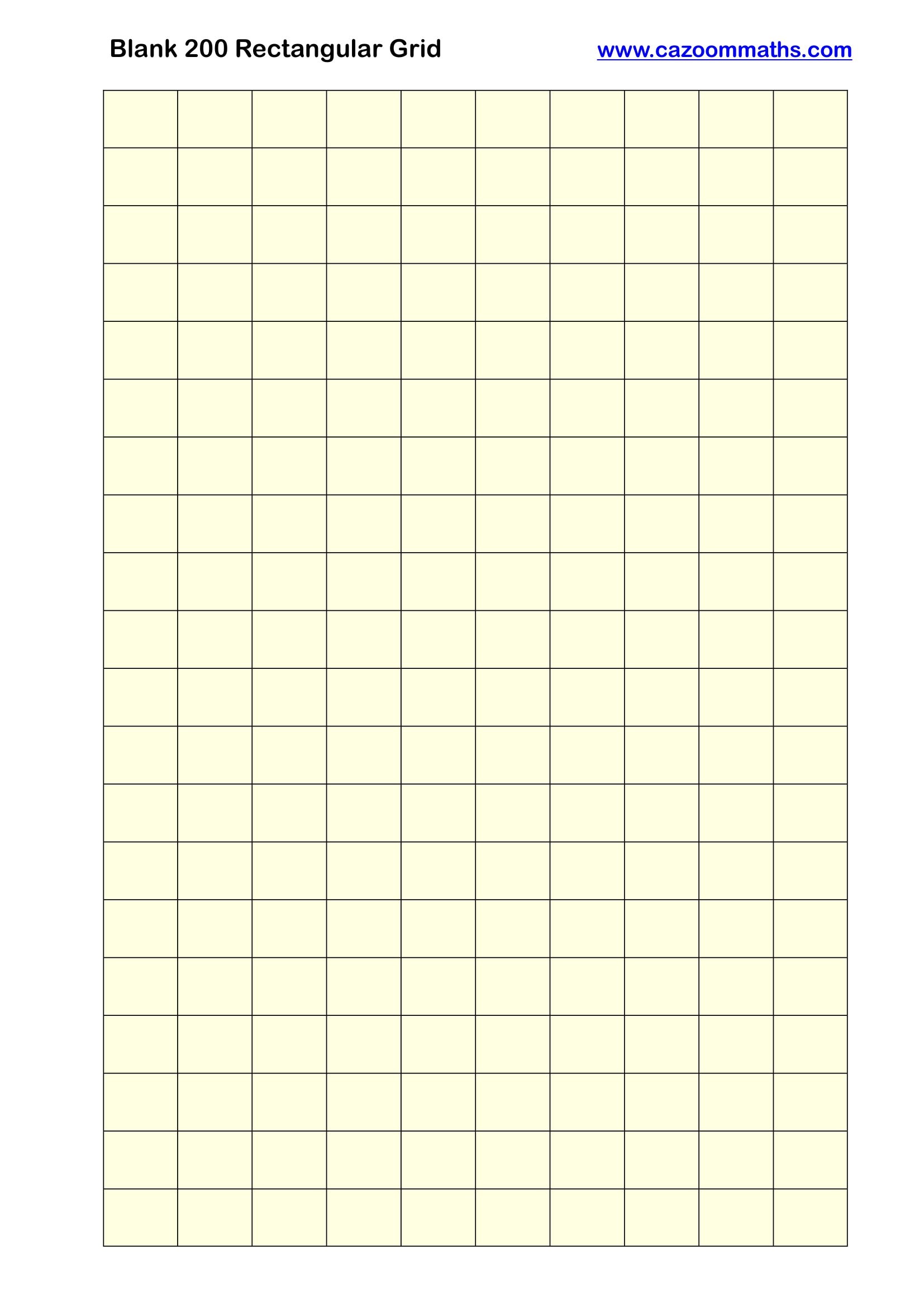 Preview of Blank 200 Rectangular Grid