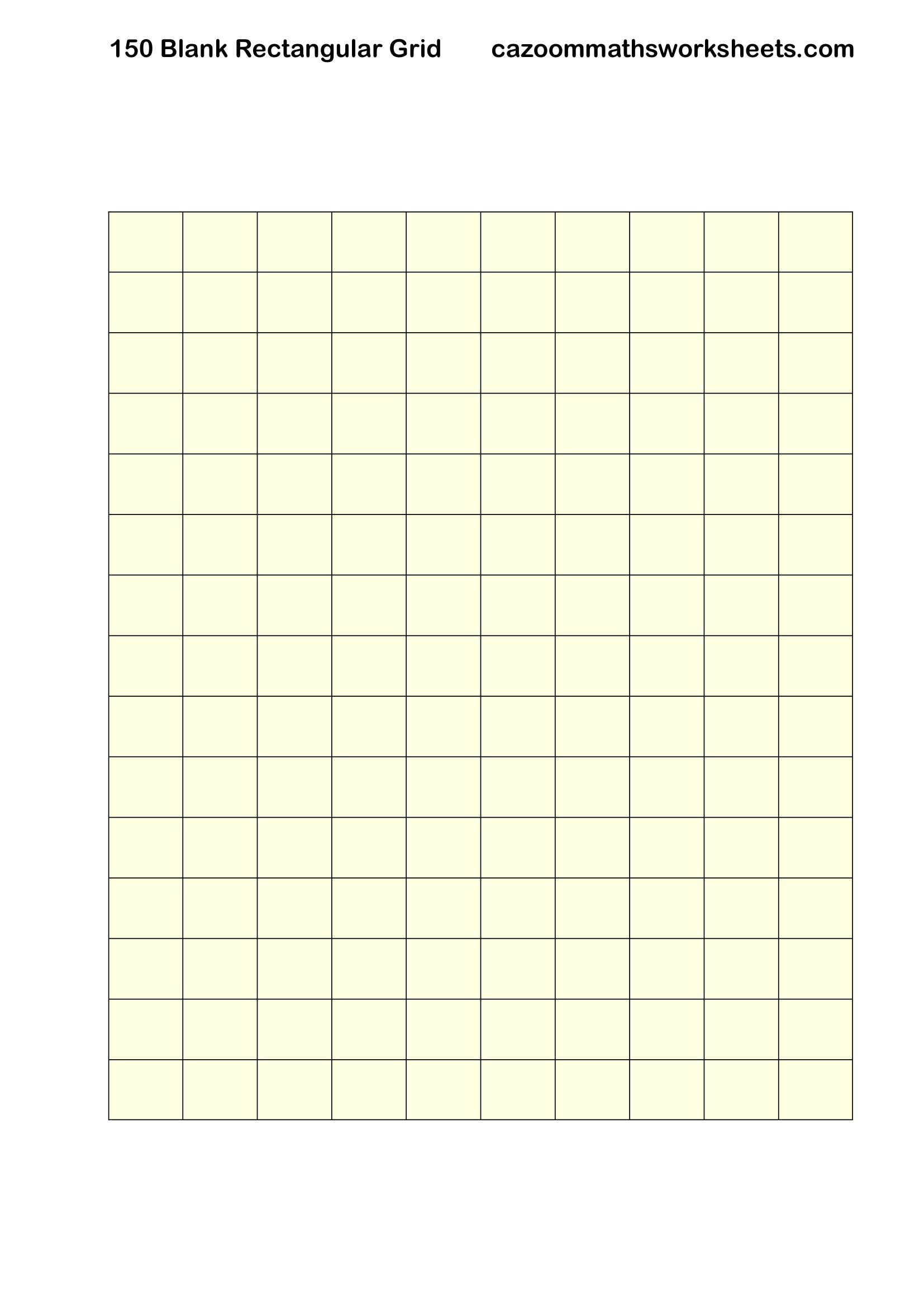 Preview of Blank 150 Rectangular Grid