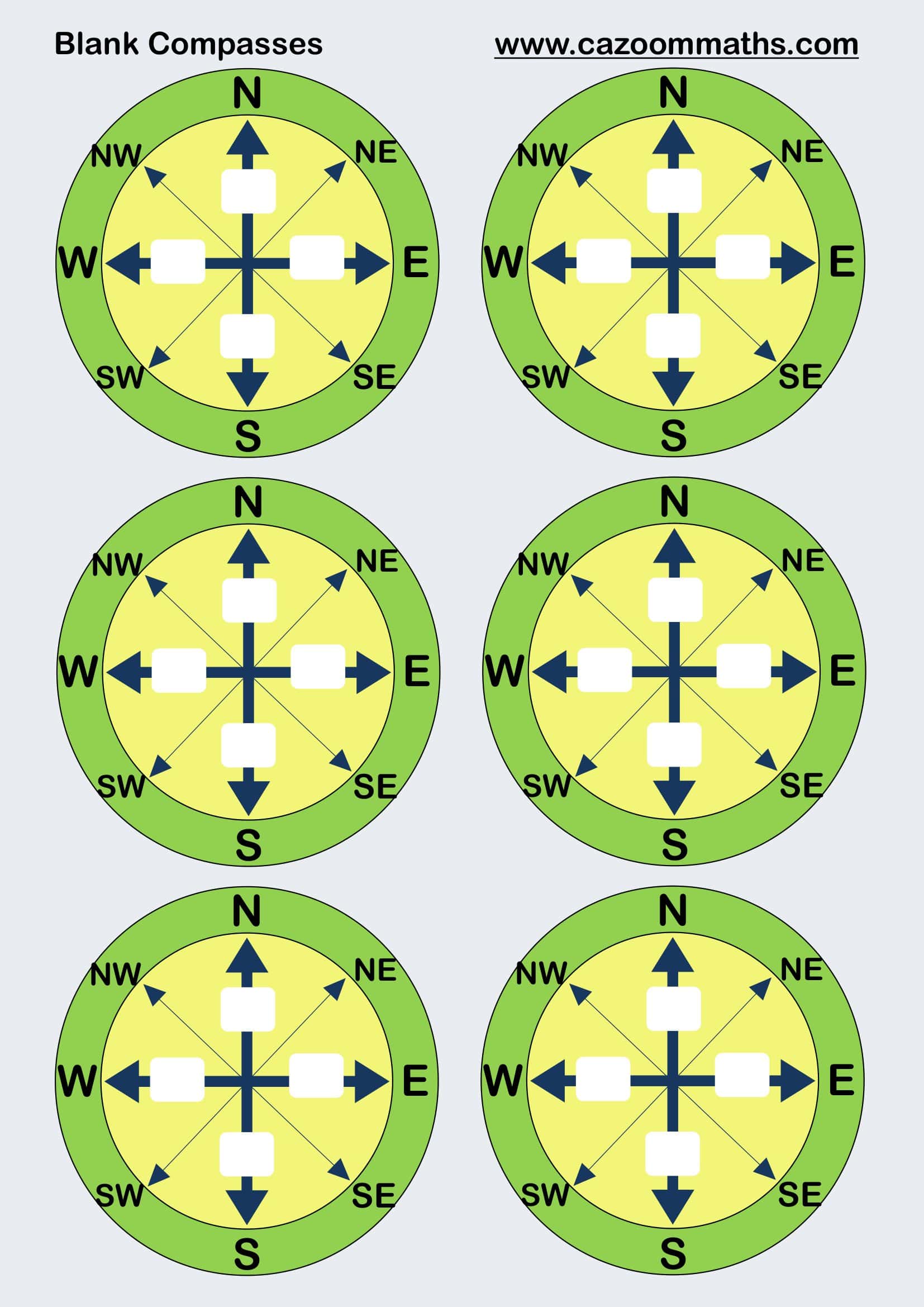 Preview of Blank Compasses