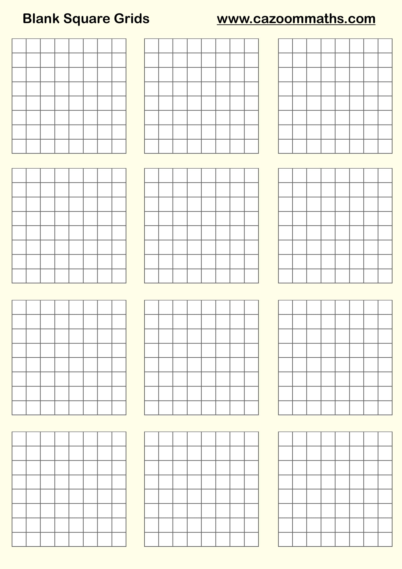 Preview of Blank Square Grids