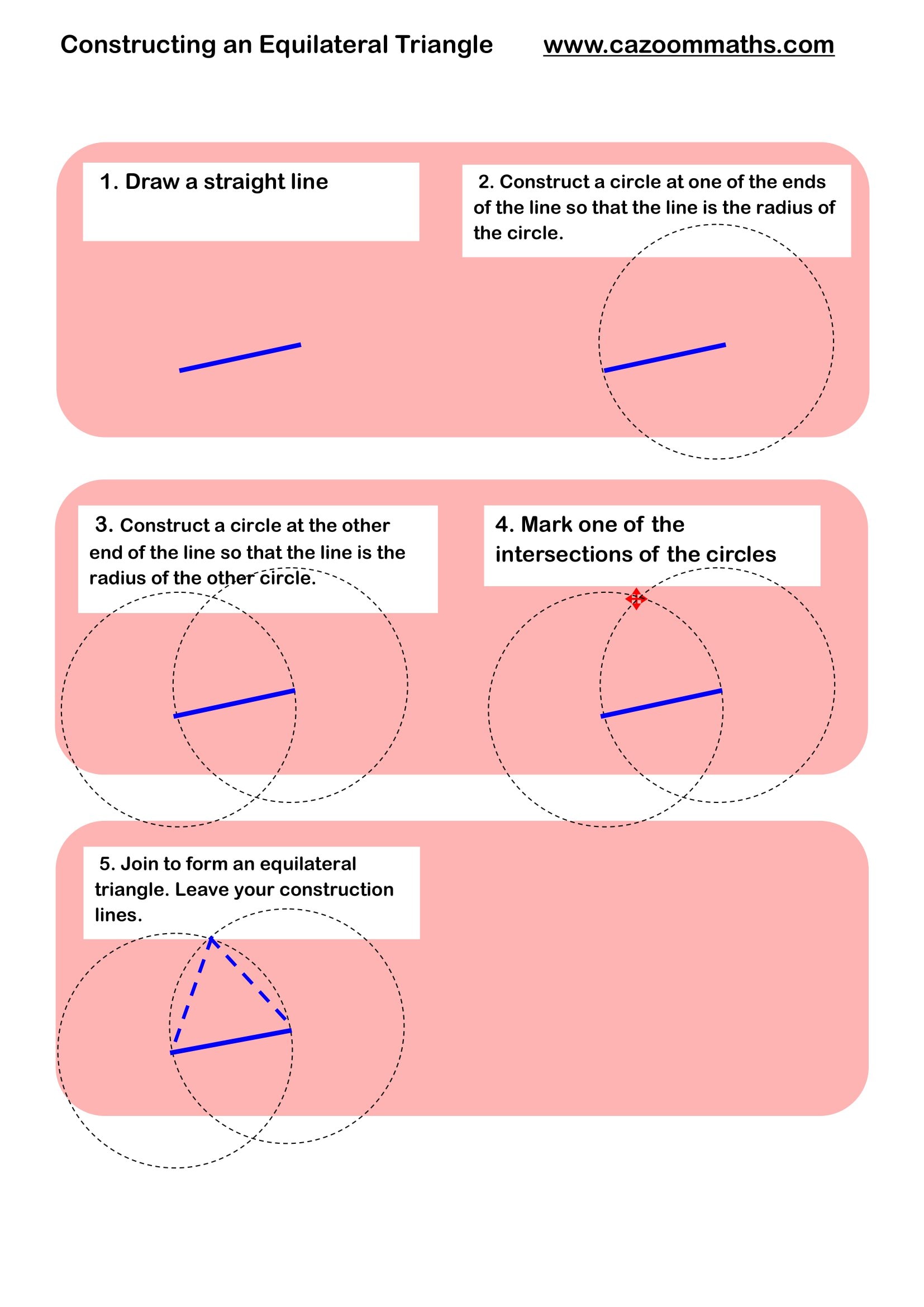 Preview of Constructing an equilateral triangle