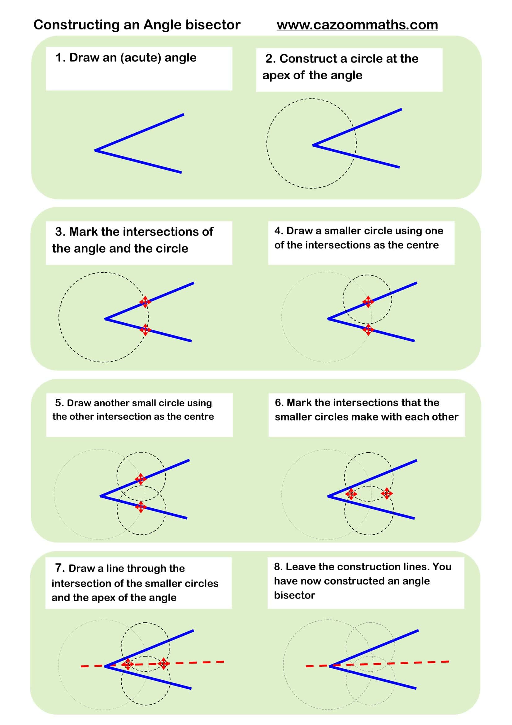 Preview of Constructing an angle bisector