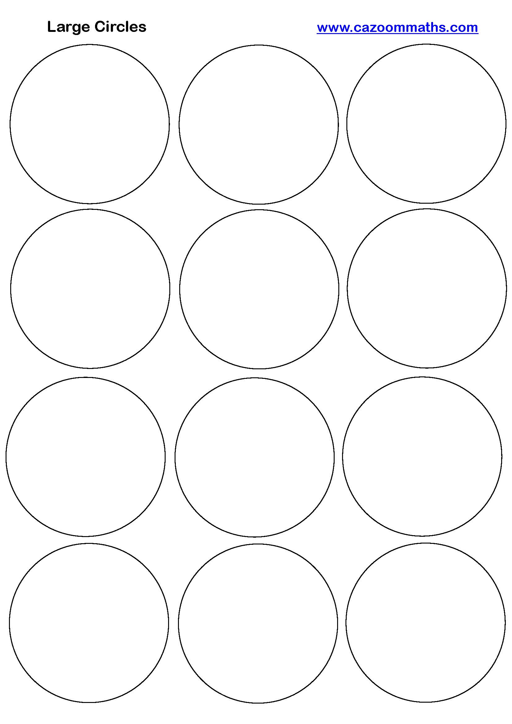 Preview of Large Circles