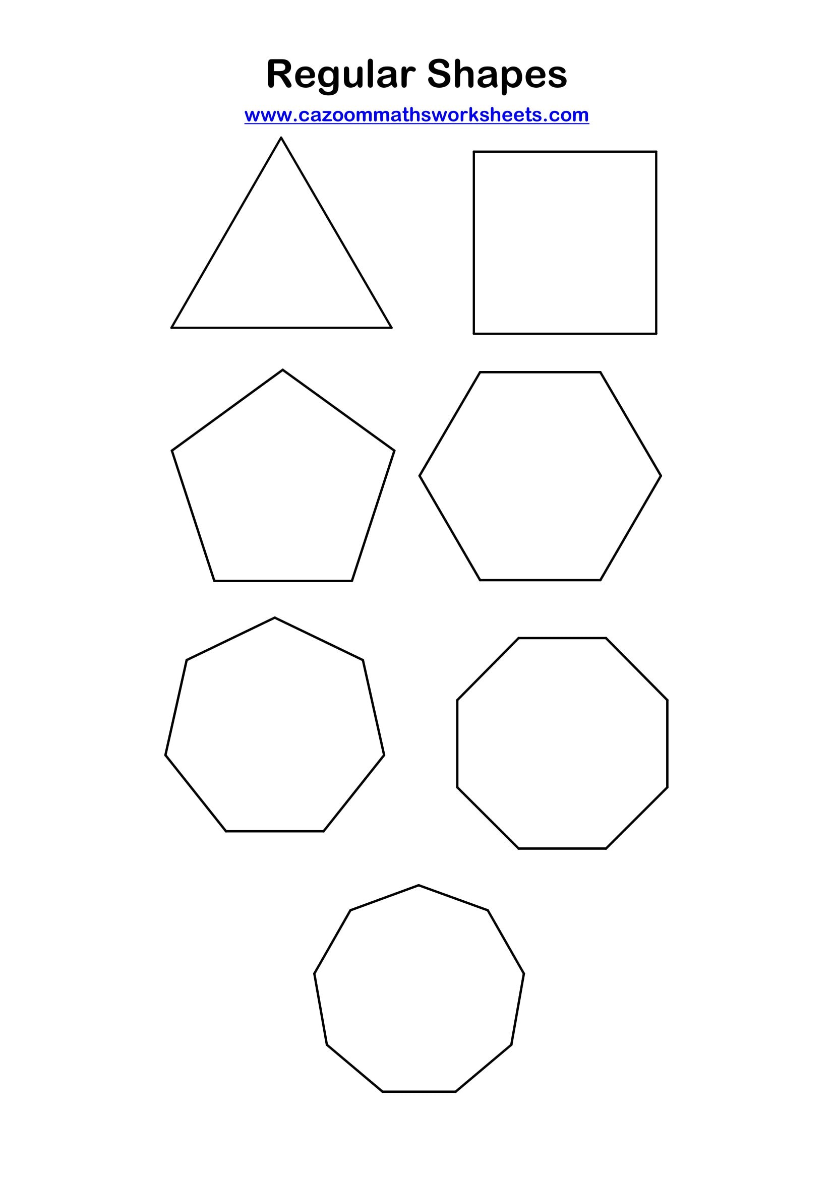 Preview of Regular Shapes