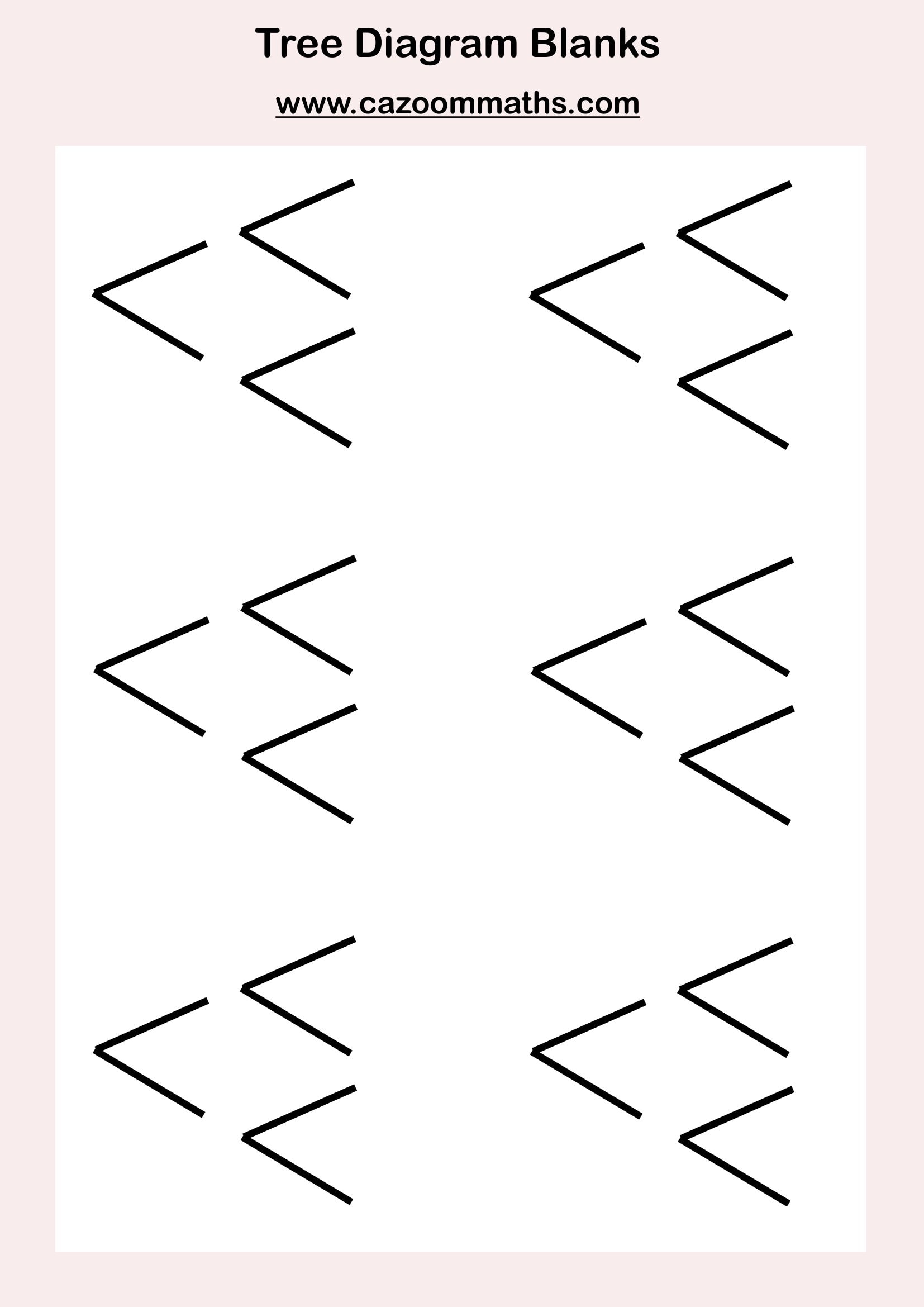 Preview of Tree Diagram Blanks