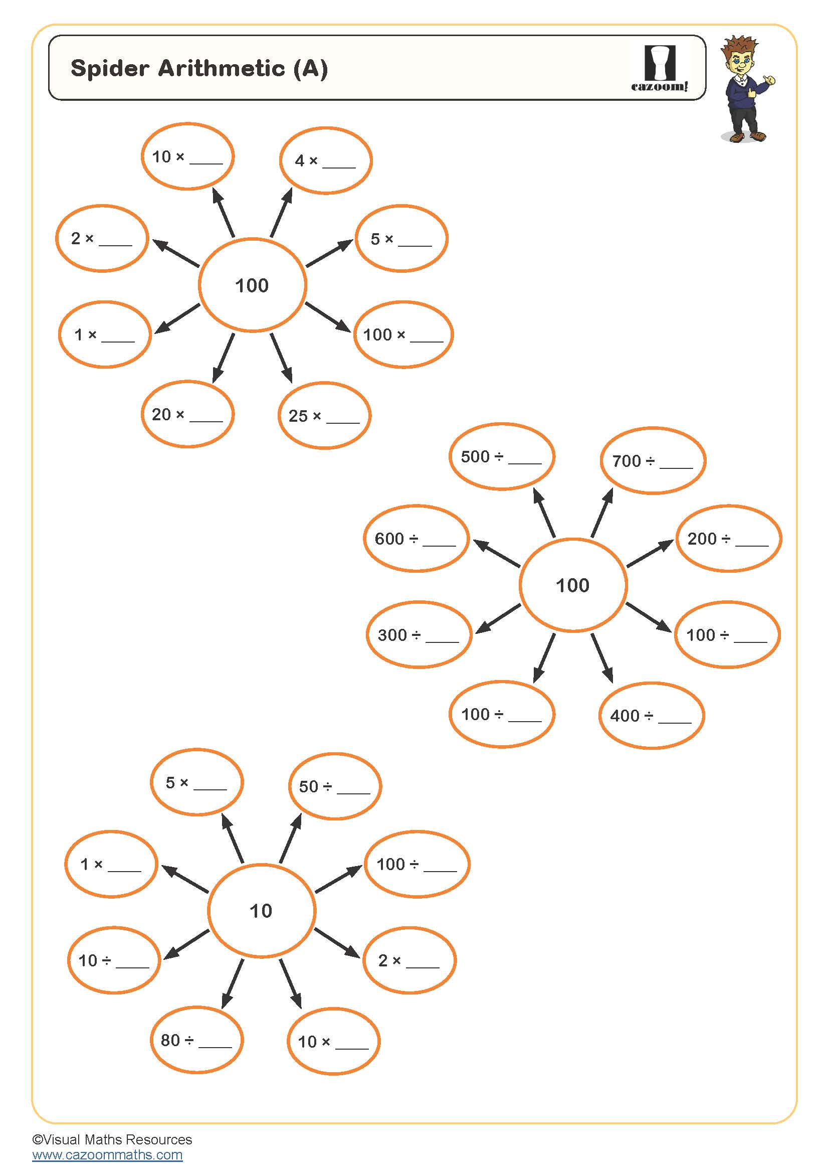 Preview of Spider Arithmetic (A)