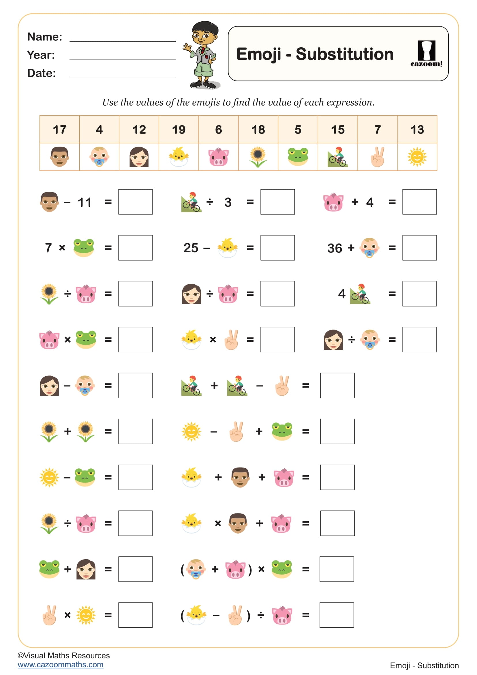 Preview of Emoji - Substitution