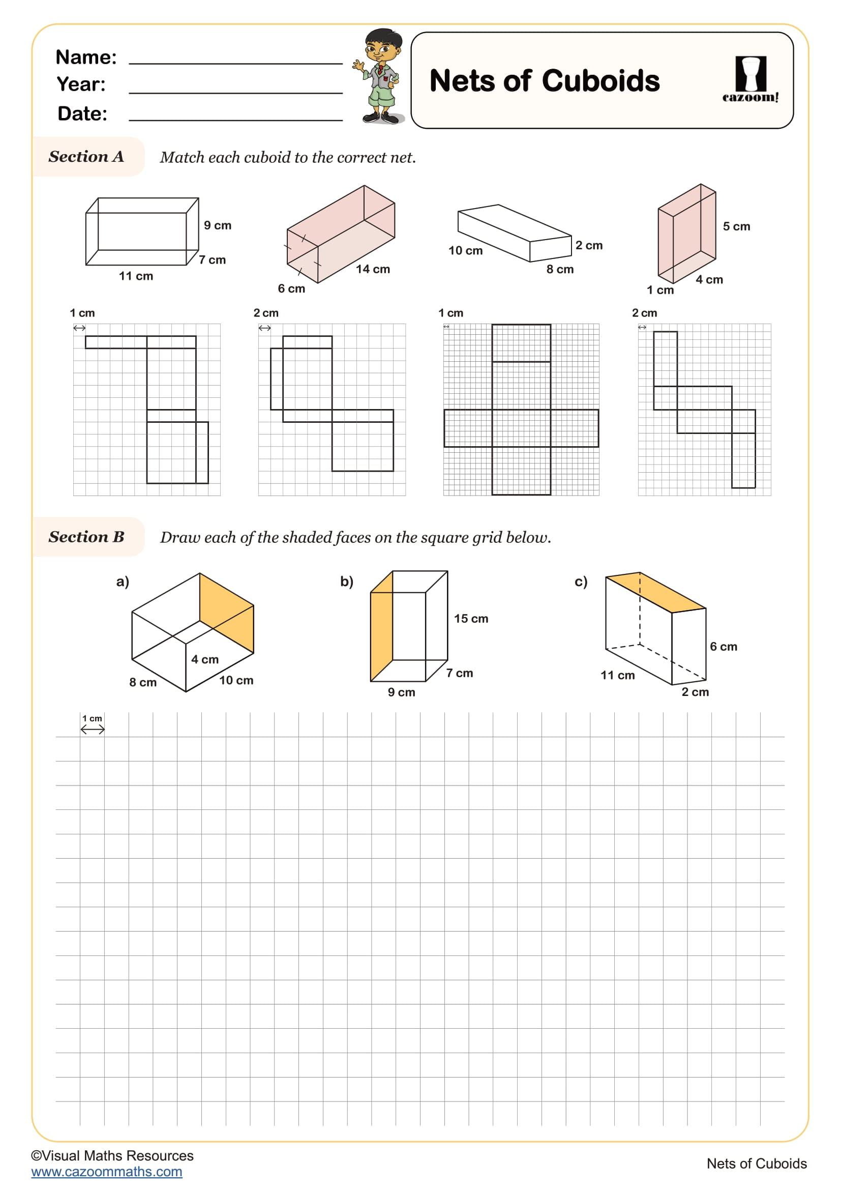 Preview of Nets of Cuboids