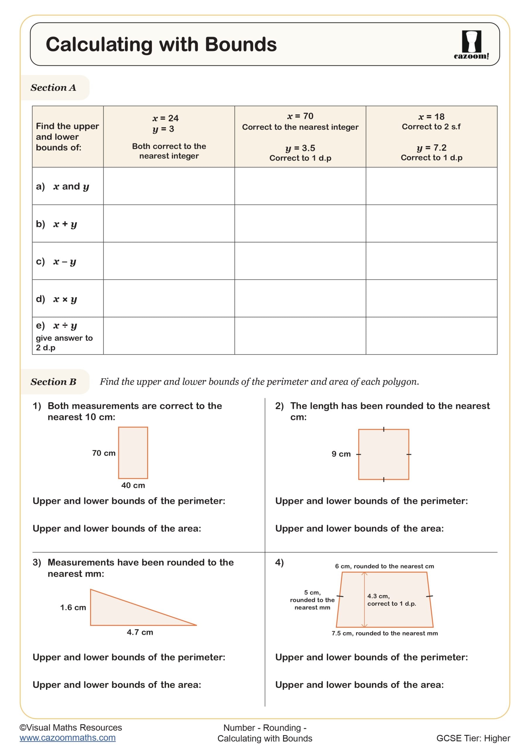 Preview of Calculating with Bounds