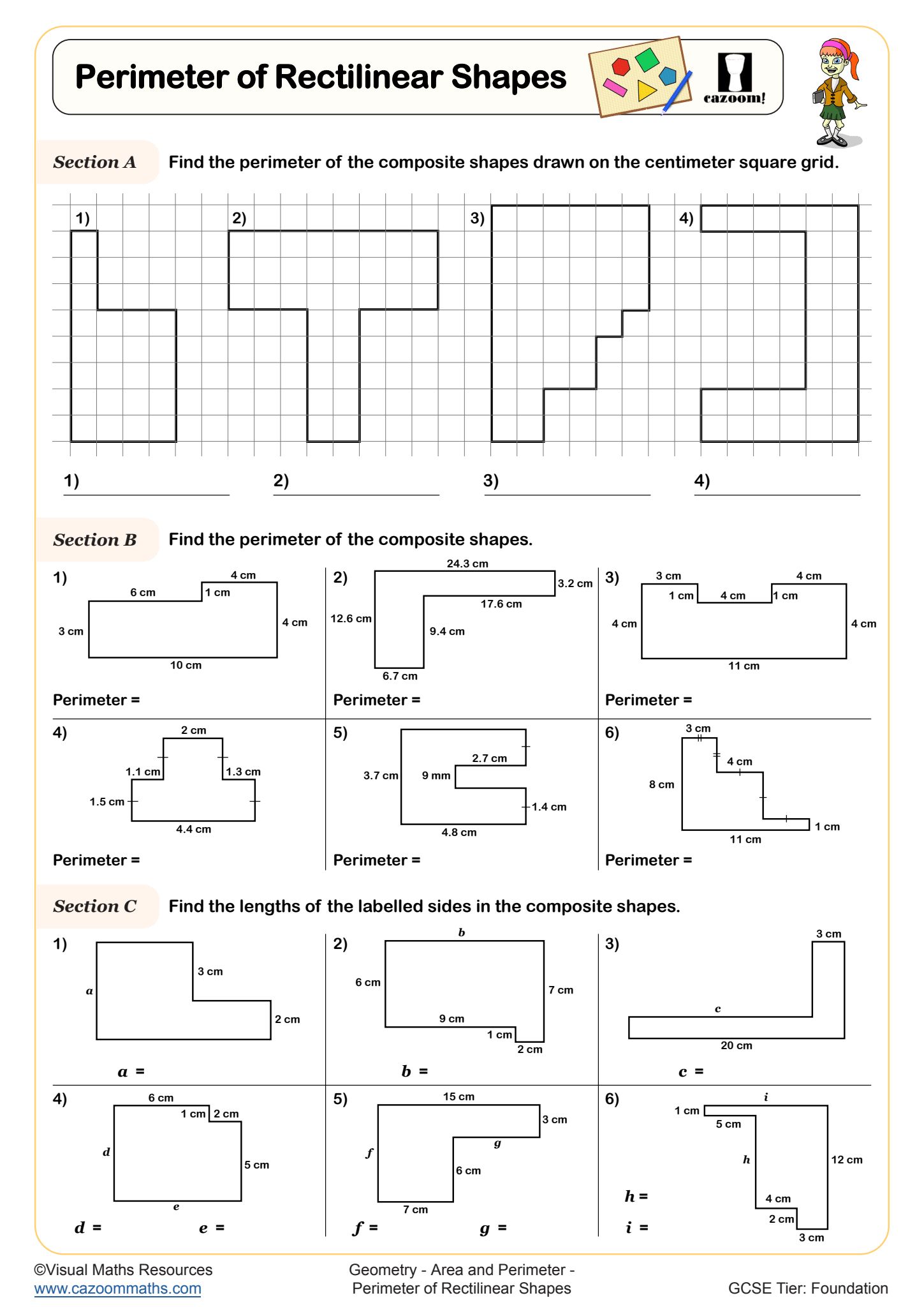 Preview of Perimeter of Rectilinear Shapes