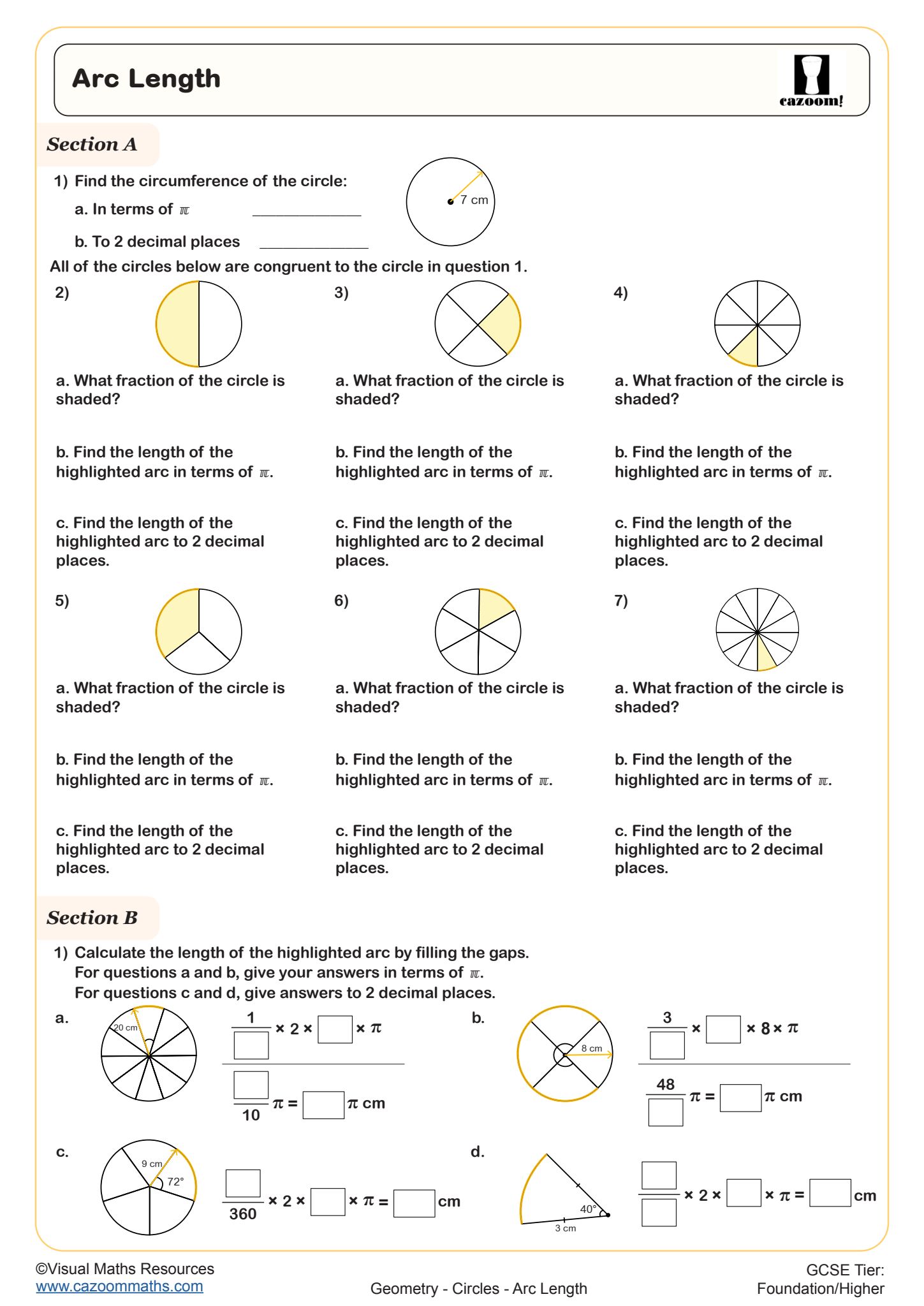 Preview of Arc Length