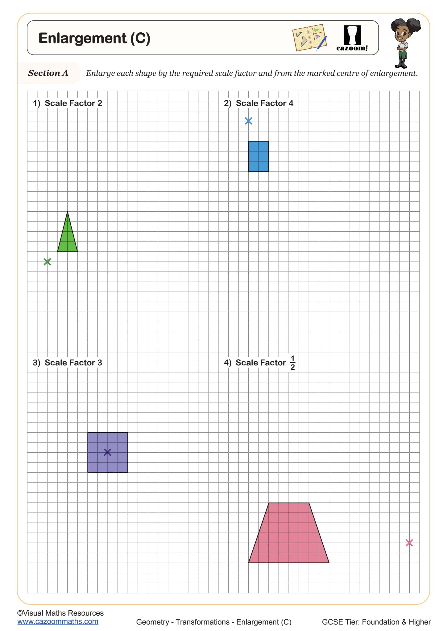 Enlargement (C) worksheet