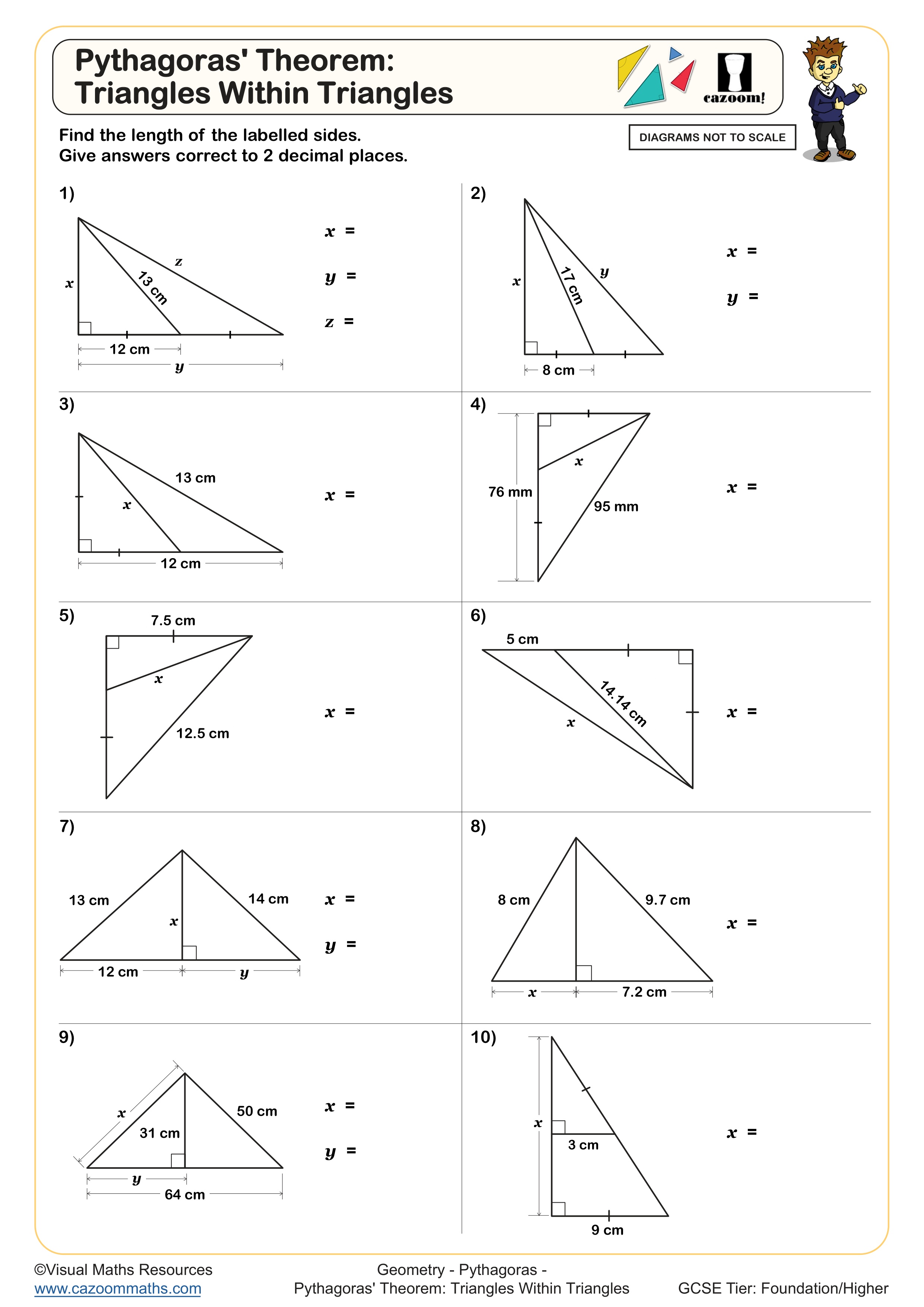 Preview of Pythagoras' Theorem: Triangles Within Triangles